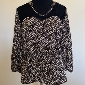 Bar III Peplum Blouse